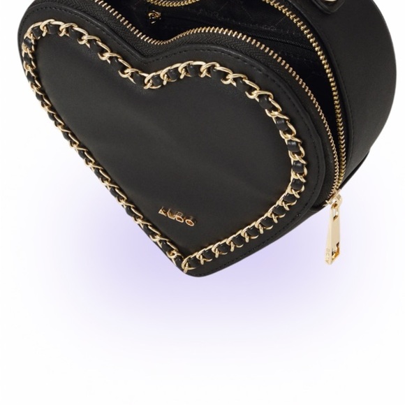ALDO Black Heart-Shaped Women's Bag - Picture 3 of 7